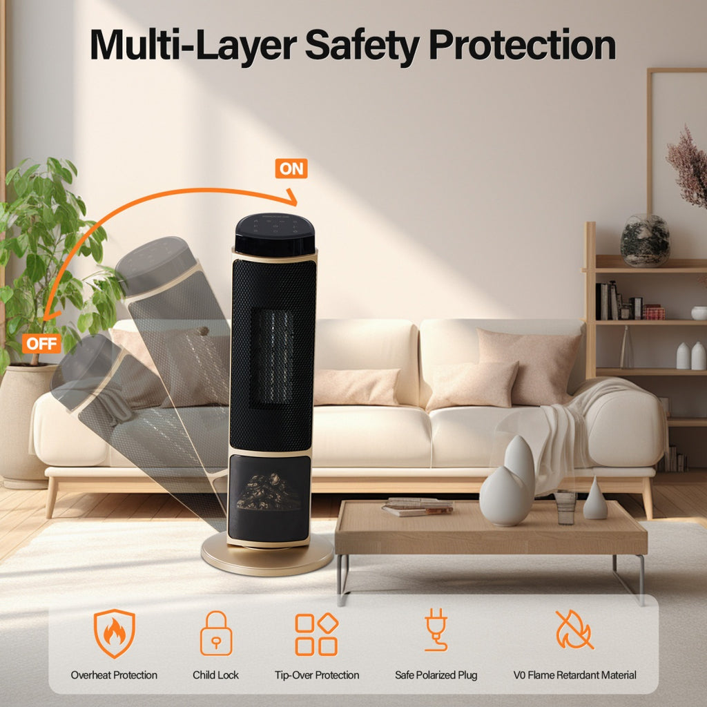 TYRELA 23" Smart Ceramic Space Heater